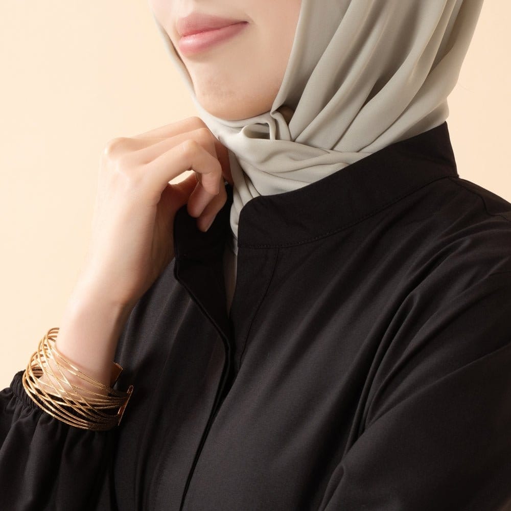 A-Line Trench Shirt Maxi Abaya Dress with Pockets (MA422) - A-1 Thread Vault