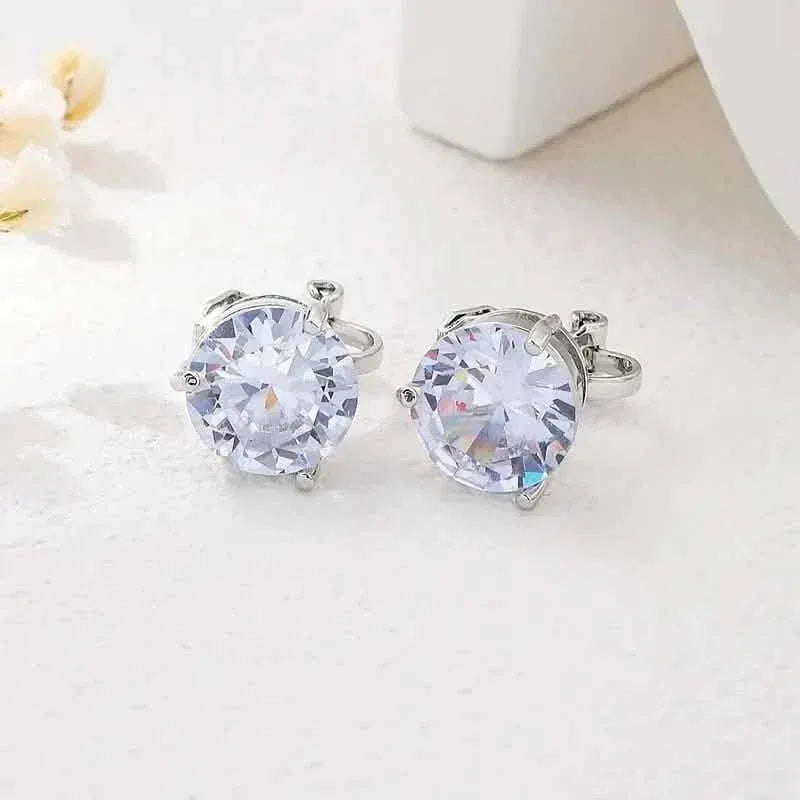 A Pair Of Unique And Stylish Zirconia Clip-on Earrings For Ladies - A-1 Thread Vault