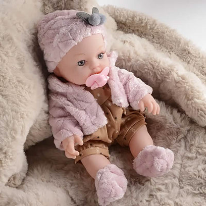 12" Pink Baby Doll – PVC Dress-Up Play Doll (Ages 3+) - A-1 Thread Vault