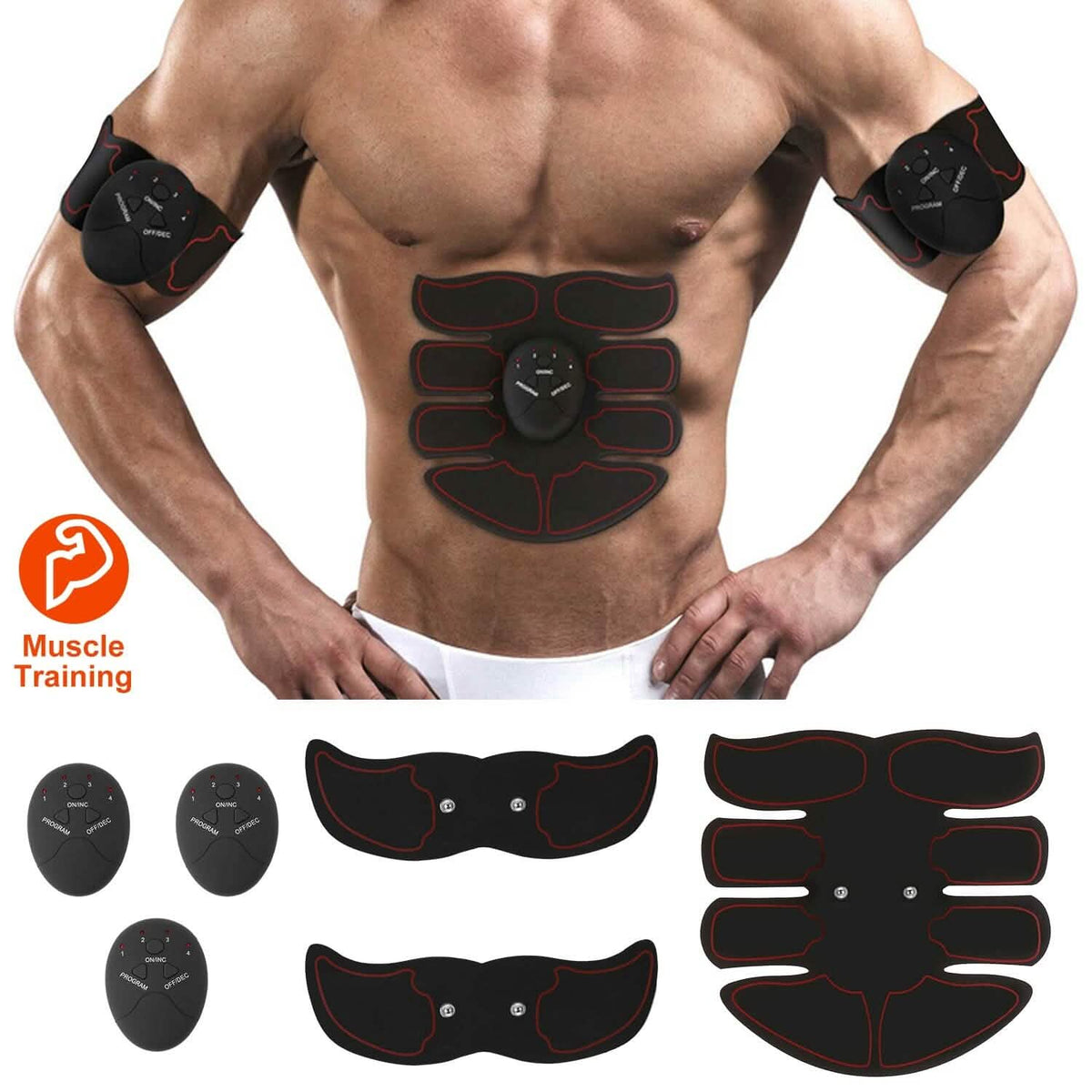 Abs Stimulator Muscle Toner EMS with 6 Modes - A-1 Thread Vault
