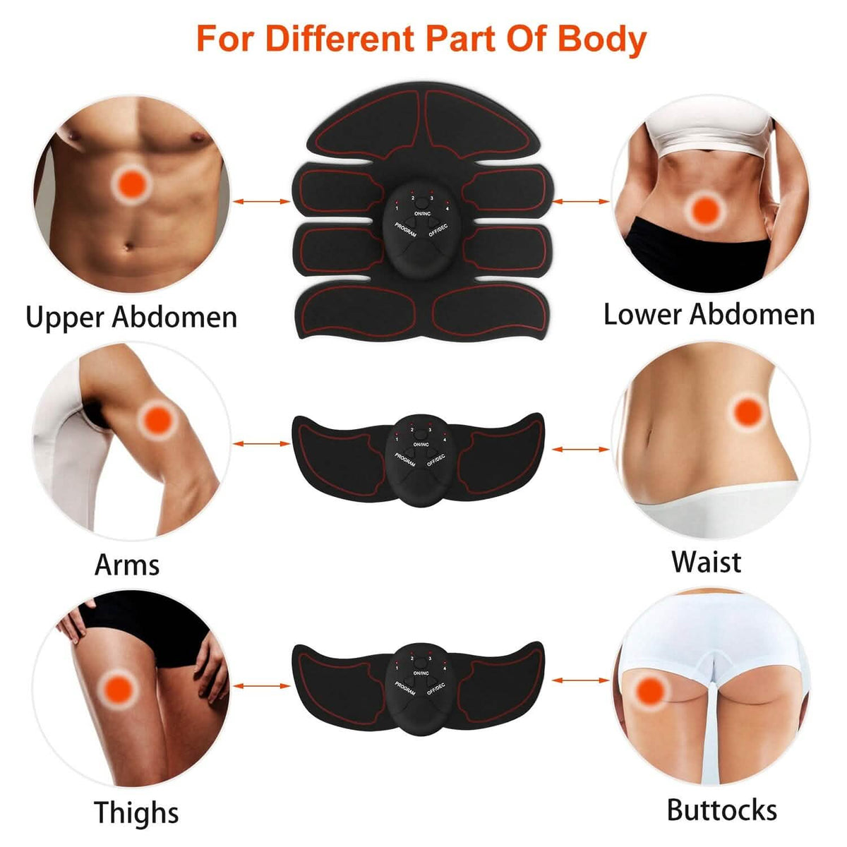 Abs Stimulator Muscle Toner EMS with 6 Modes - A-1 Thread Vault