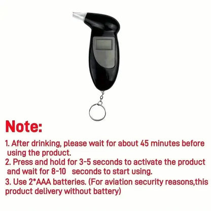 Accurate Personal Breath Alcohol Tester - Instant Blood Alcohol Content Measurement with High-Precision Sensors and LED Display - A-1 Thread Vault
