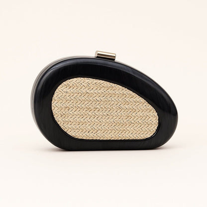 Acrylic Shell Clutch with Woven Inset(MAC372) - A-1 Thread Vault