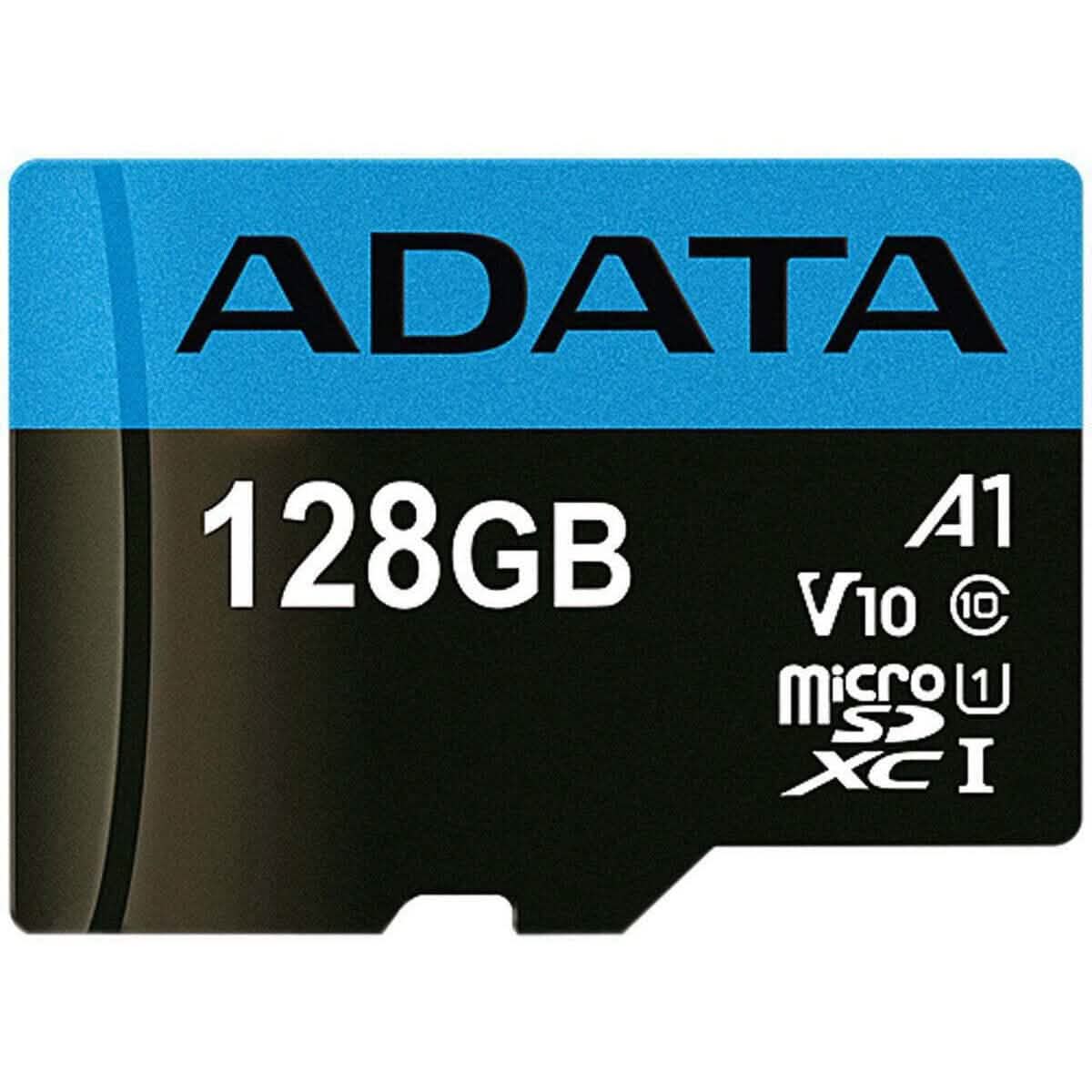 ADATA Memory Card 128GB Class 10 MicroSD with Adapter for Smartphones/Tablets (Refurbished) - A-1 Thread Vault
