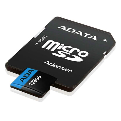 ADATA Memory Card 128GB Class 10 MicroSD with Adapter for Smartphones/Tablets (Refurbished) - A-1 Thread Vault