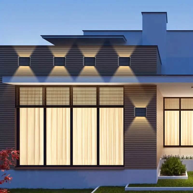 Adjustable Beam Solar Wall Sconce Outdoor Light with 140 Lumens - A-1 Thread Vault