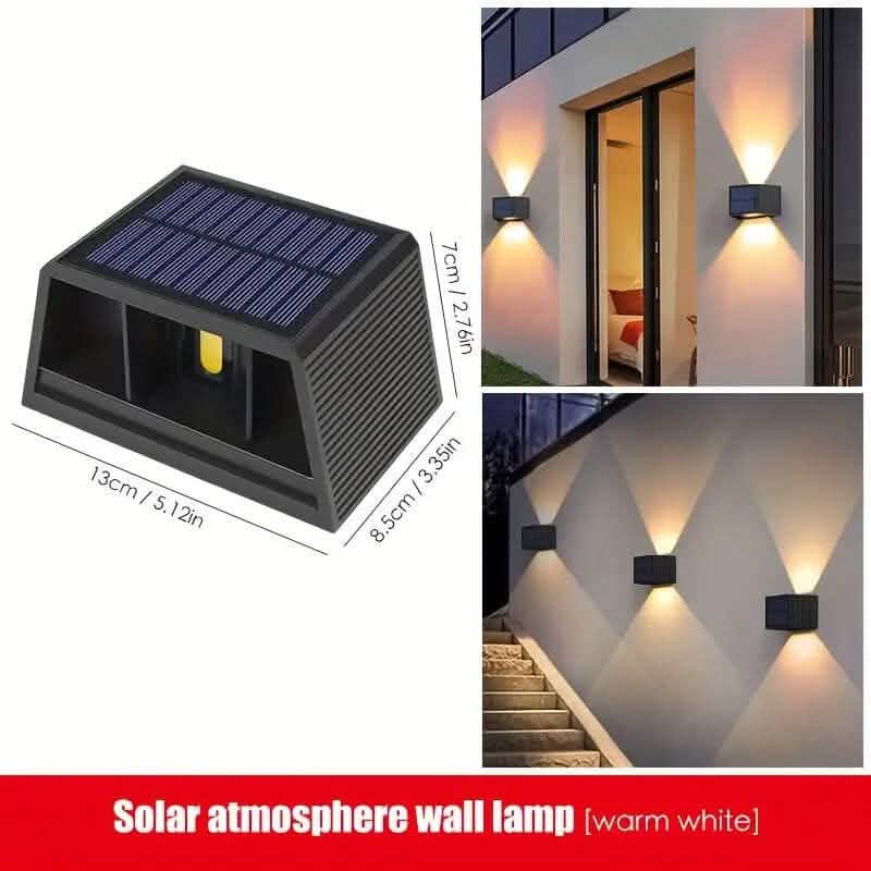 Adjustable Beam Solar Wall Sconce Outdoor Light with 140 Lumens - A-1 Thread Vault