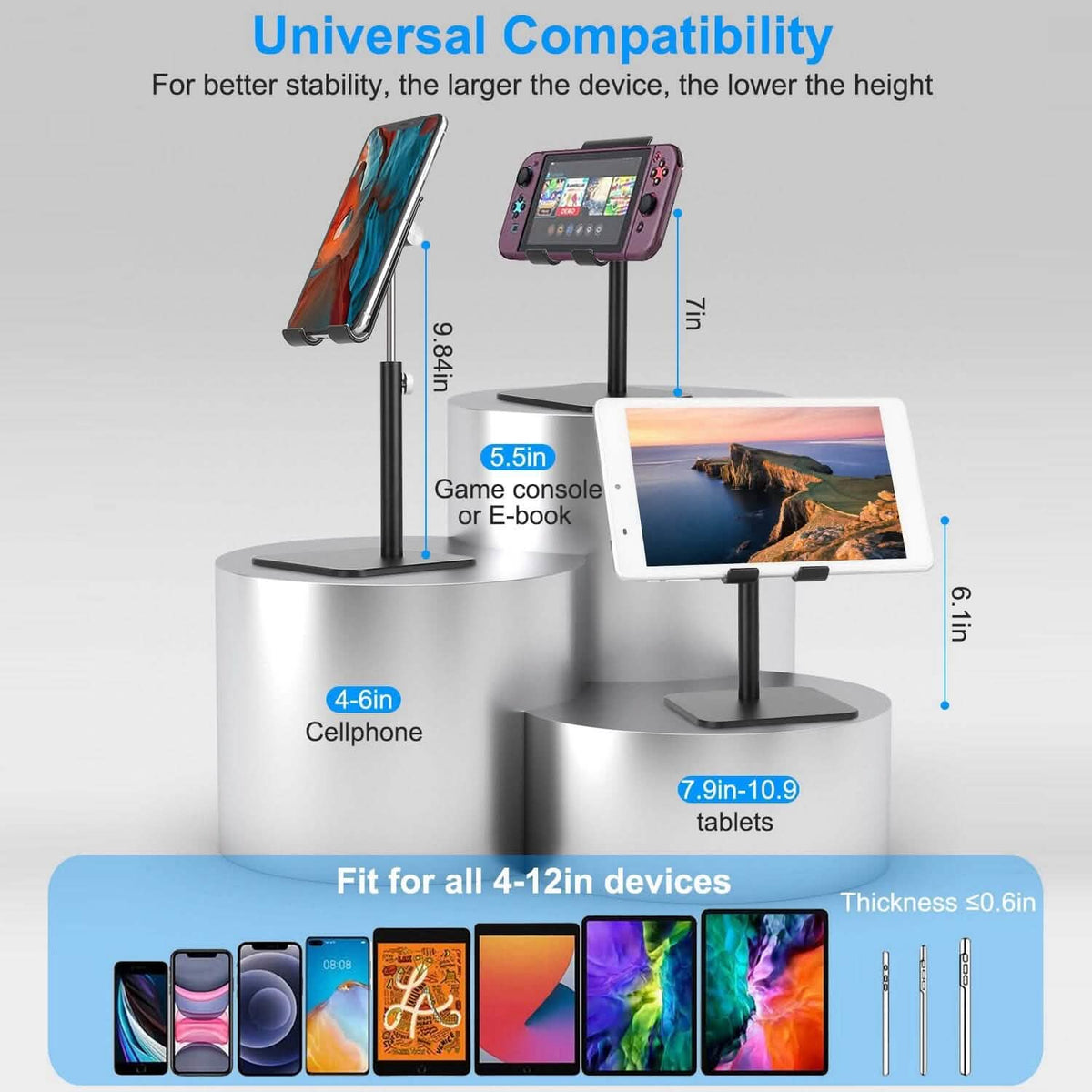 Adjustable Cellphone Tablet Stand - A-1 Thread Vault