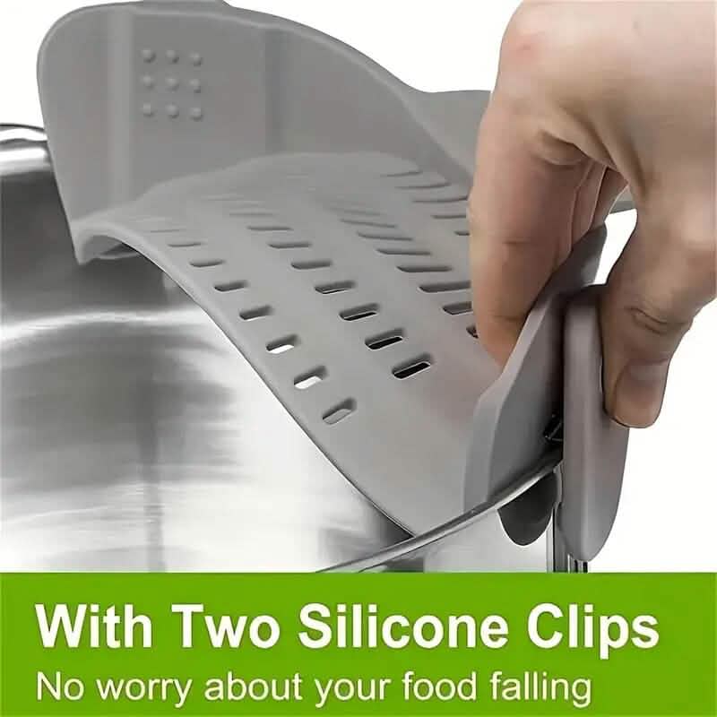 Adjustable Clip-On Strainer for Pots and Pans - A-1 Thread Vault