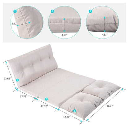 Adjustable Fabric Folding Chaise Lounge Sofa Floor Couch and Sofa - A-1 Thread Vault