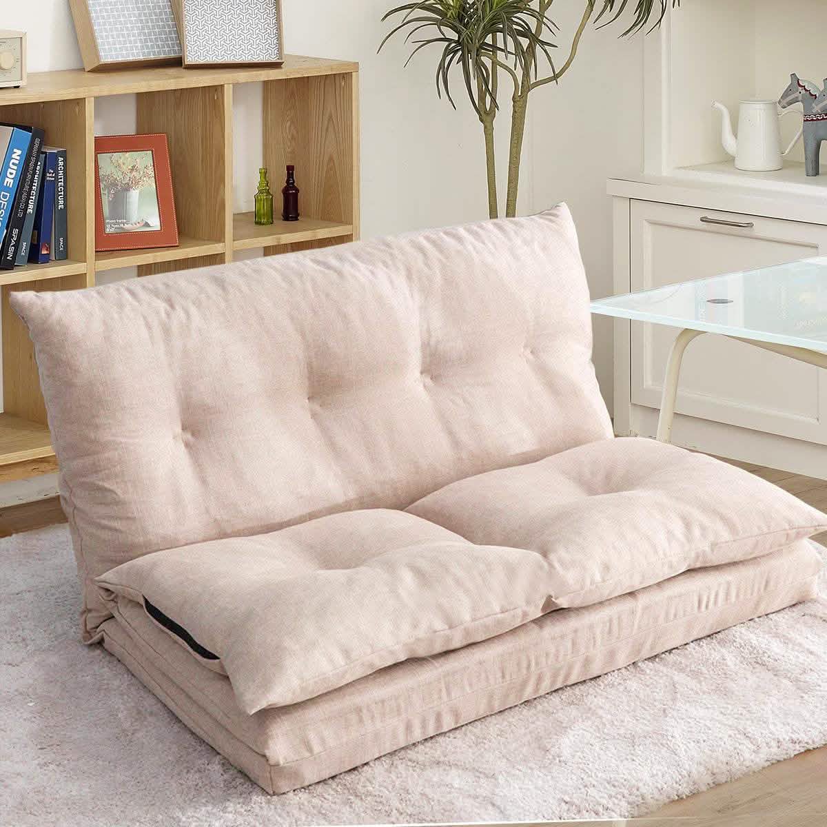 Adjustable Fabric Folding Chaise Lounge Sofa Floor Couch and Sofa - A-1 Thread Vault