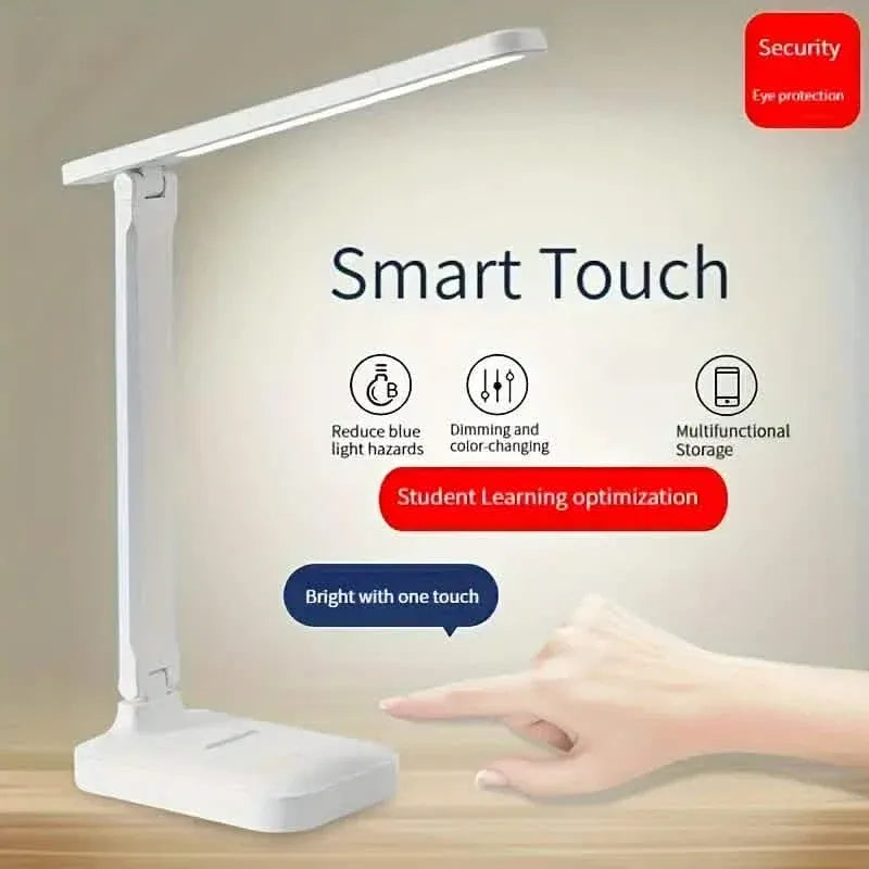 Adjustable LED Desk Lamp with Touch Control, Eye-Care Technology, USB Powered - A-1 Thread Vault
