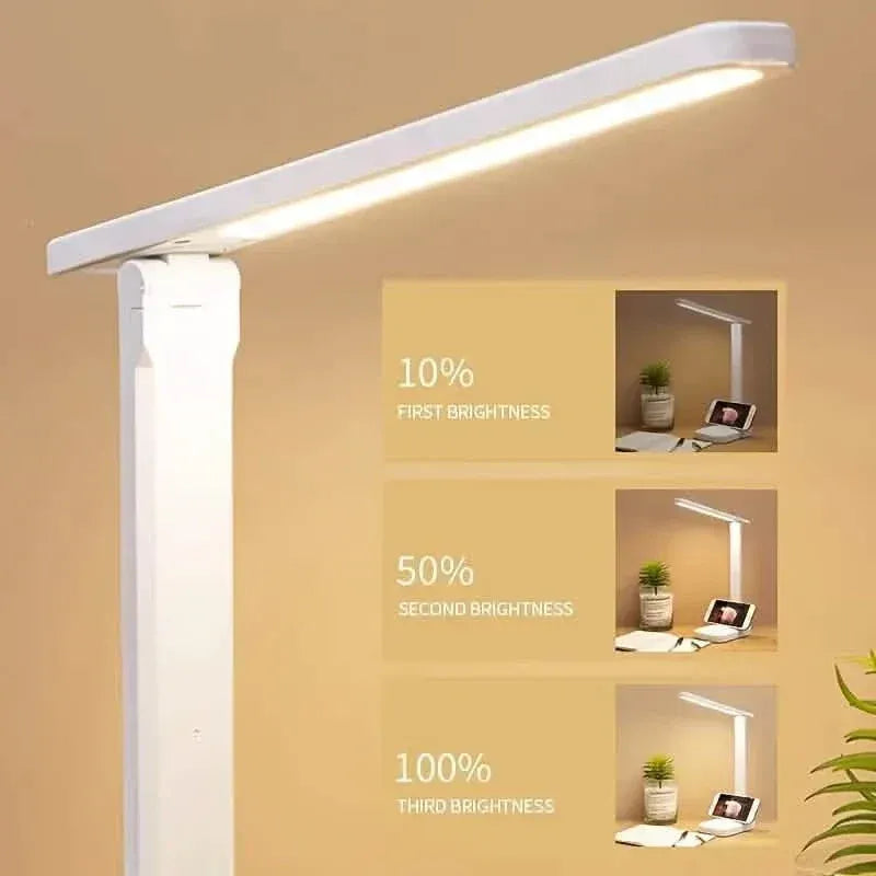 Adjustable LED Desk Lamp with Touch Control, Eye-Care Technology, USB Powered - A-1 Thread Vault