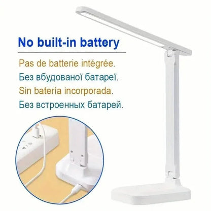 Adjustable LED Desk Lamp with Touch Control, Eye-Care Technology, USB Powered - A-1 Thread Vault