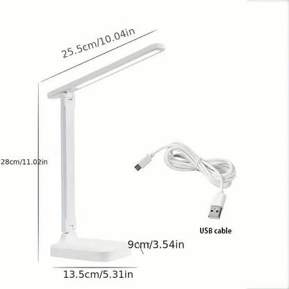 Adjustable LED Desk Lamp with Touch Control, Eye-Care Technology, USB Powered - A-1 Thread Vault