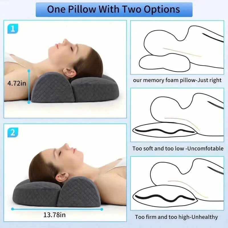 Adjustable Memory Foam Neck Pillow for Shoulder and Cervical Relax - A-1 Thread Vault