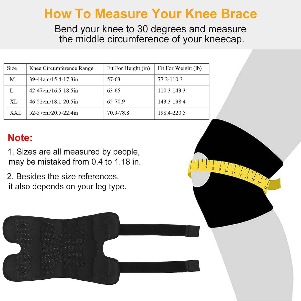 Adjustable Open Patella Compression Knee Brace - A-1 Thread Vault