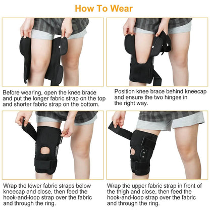 Adjustable Open Patella Compression Knee Brace - A-1 Thread Vault