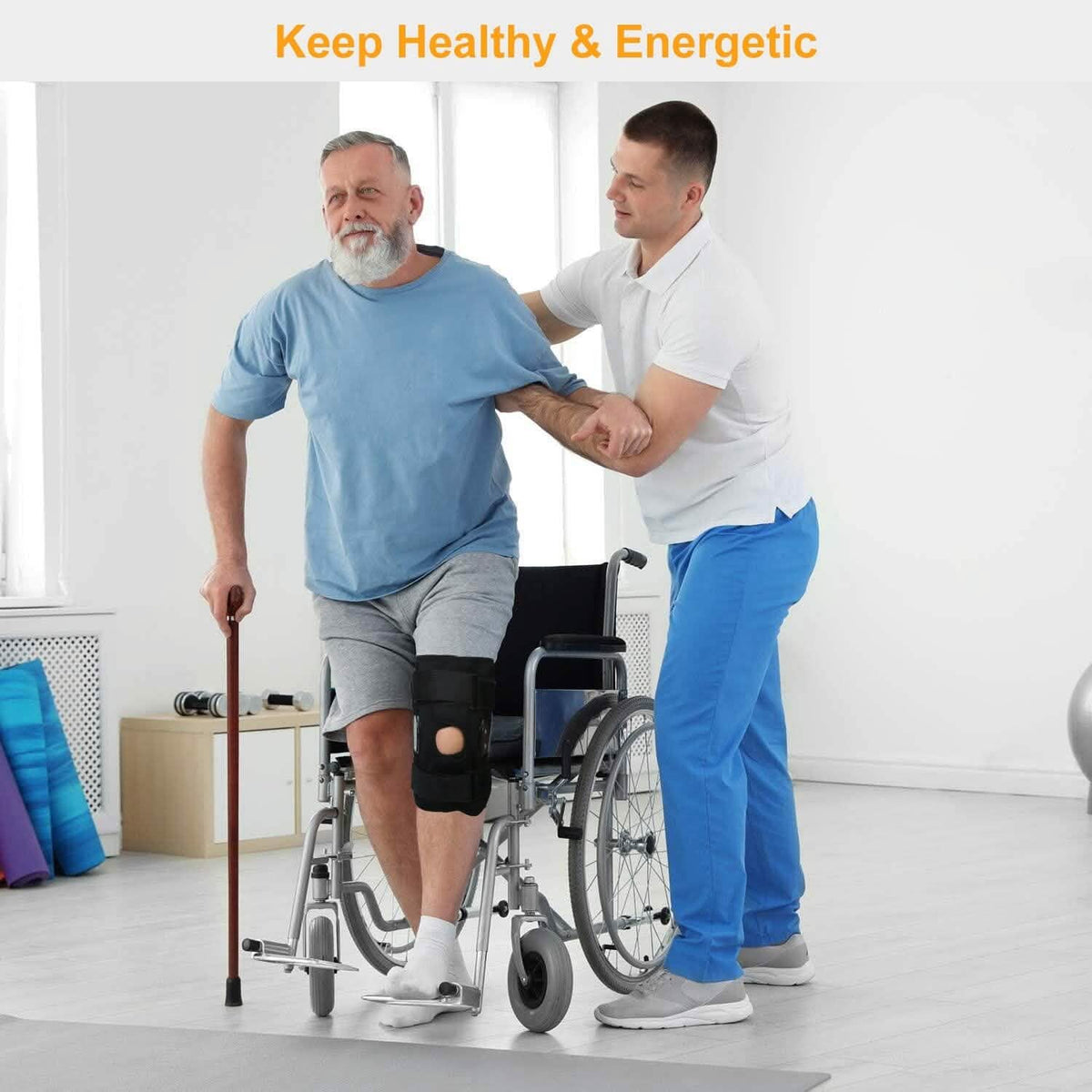 Adjustable Open Patella Compression Knee Brace - A-1 Thread Vault