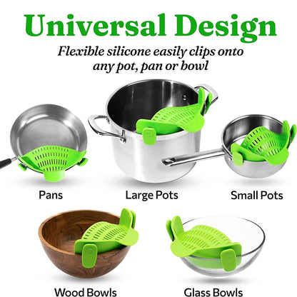 Adjustable Silicone Pot Strainer and Pasta Strainer - A-1 Thread Vault