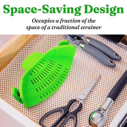 Adjustable Silicone Pot Strainer and Pasta Strainer - A-1 Thread Vault