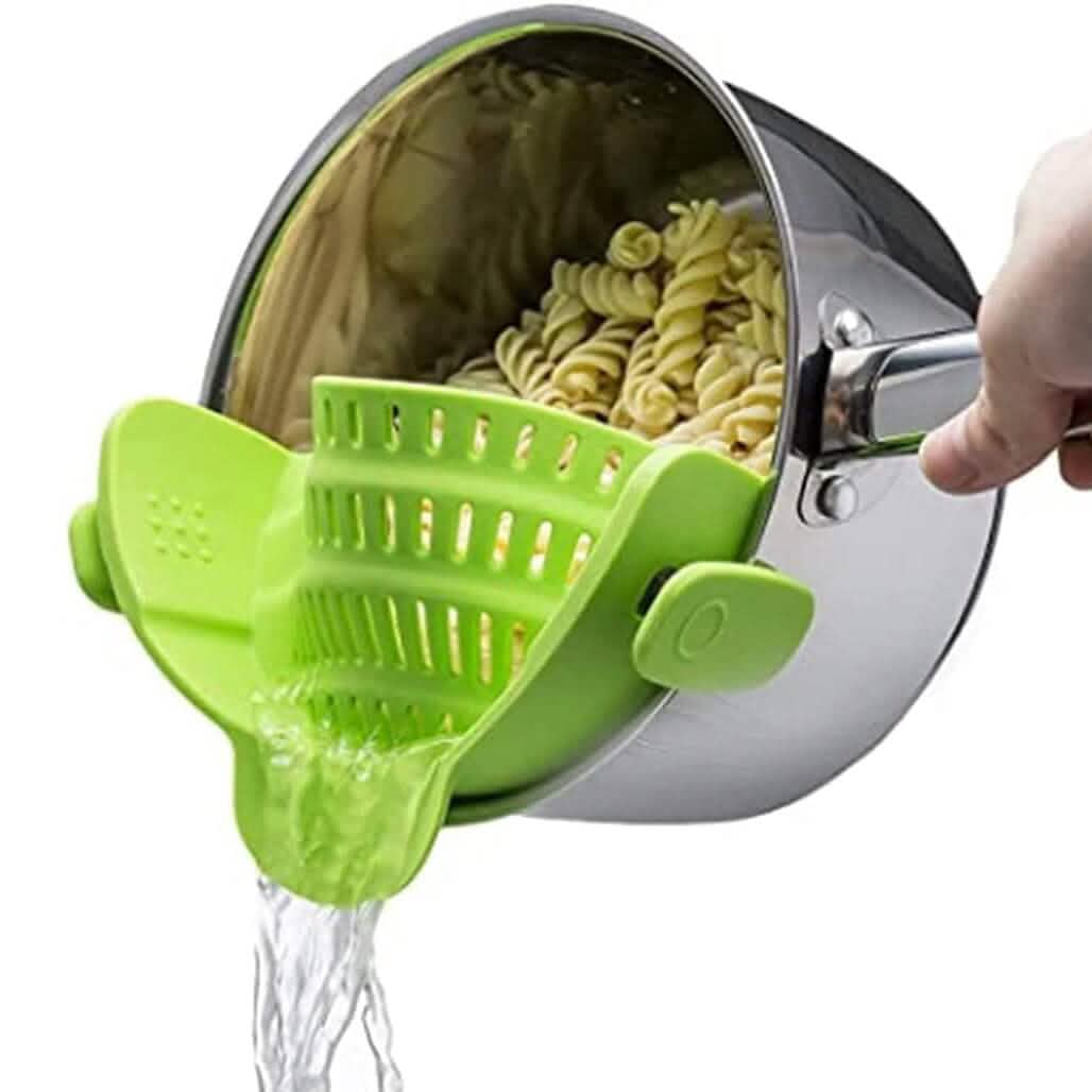 Adjustable Silicone Pot Strainer and Pasta Strainer - A-1 Thread Vault