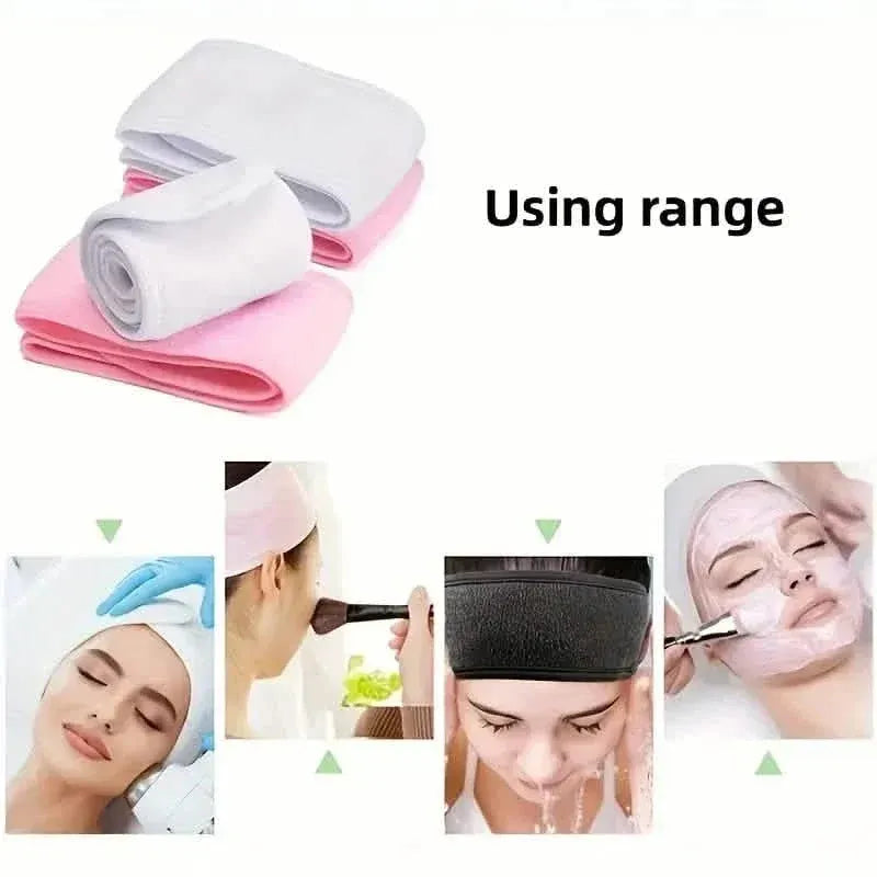 Adjustable Women's Headband - Soft, Non-Slip, Ideal for Makeup, Face Washing, Yoga, and Running - A-1 Thread Vault