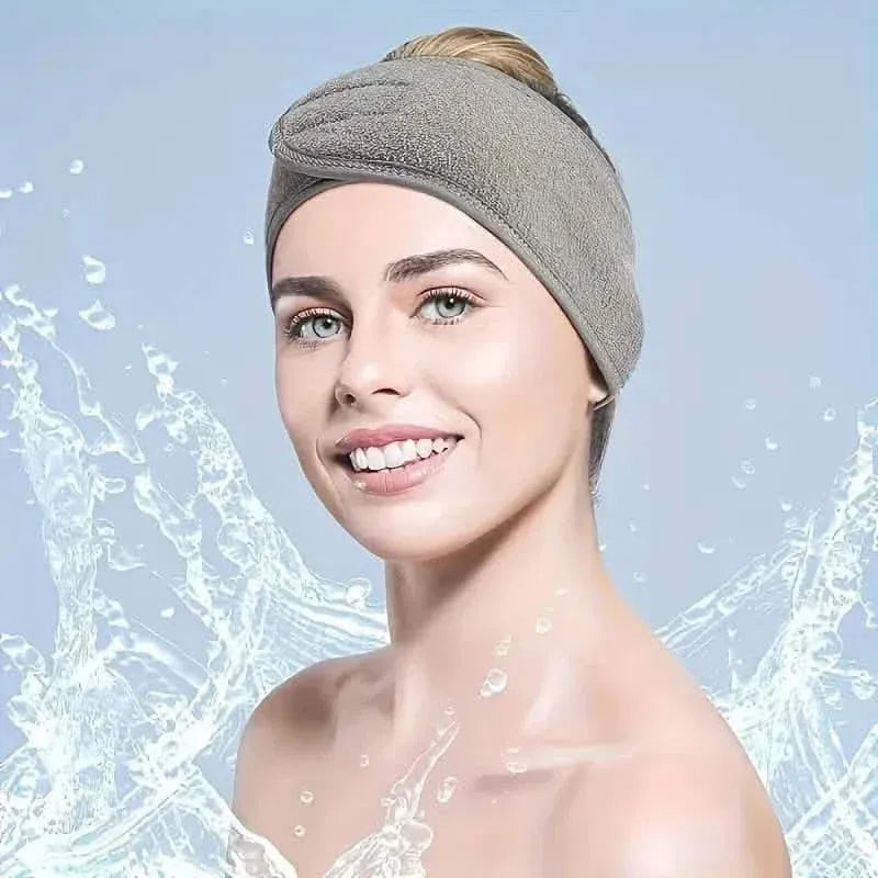 Adjustable Women's Headband - Soft, Non-Slip, Ideal for Makeup, Face Washing, Yoga, and Running - A-1 Thread Vault