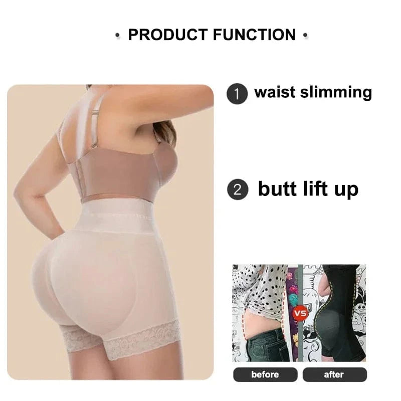 AfruliA Butt Lifter Tummy Control Panties Fajas Colombianas BBL Shorts Hip Enhancer Flat Belly Sheath Waist Trainer Body Shapers - A-1 Thread Vault