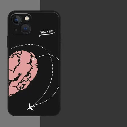 Aircraft Love Heart Couple iPhone Case - A-1 Thread Vault