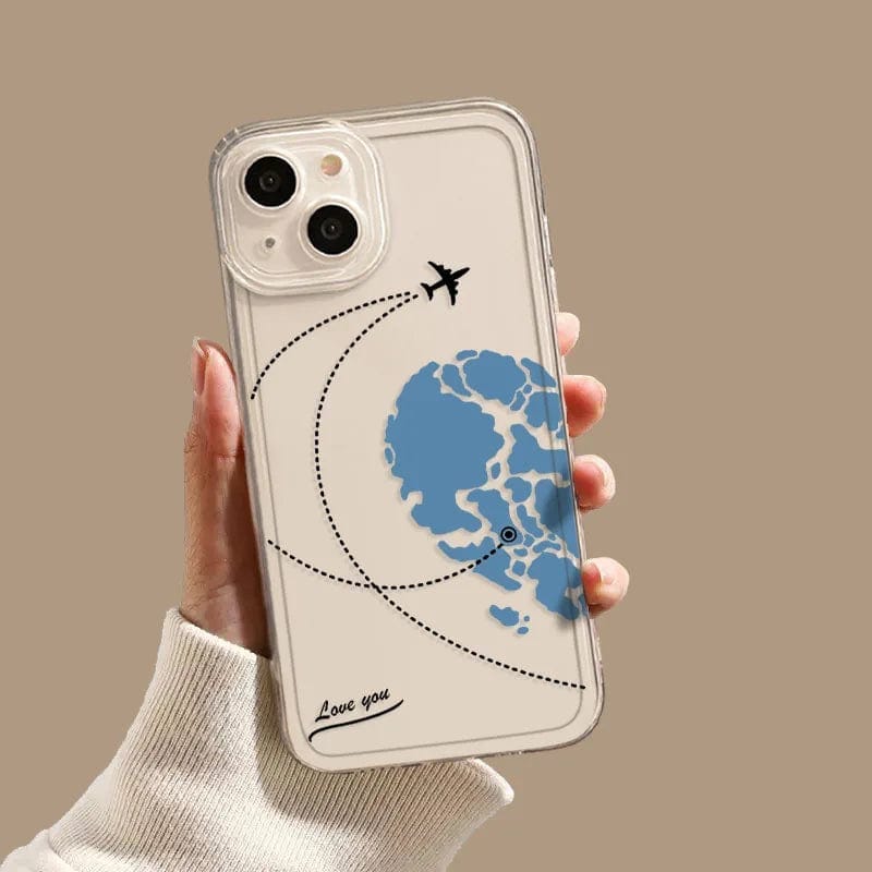 Aircraft Love Heart Couple iPhone Case - A-1 Thread Vault