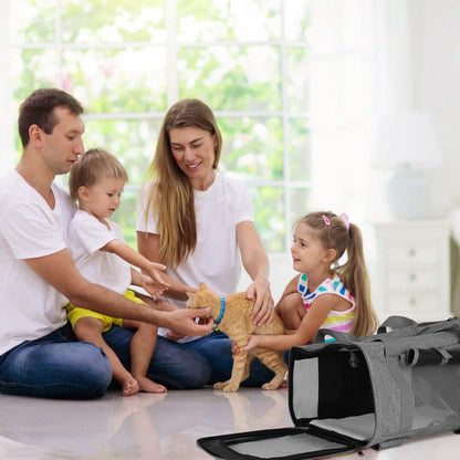 Airline Approved Rolling Pet Carrier with Telescopic Handle Shoulder Strap - A-1 Thread Vault