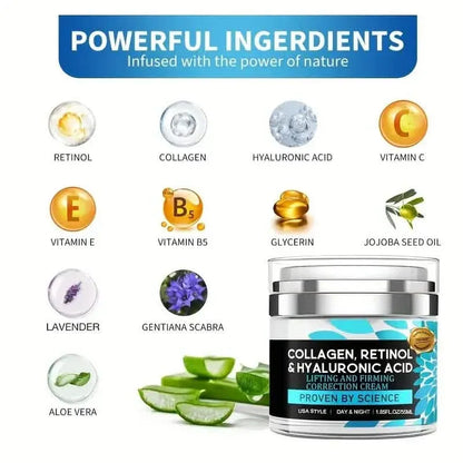 All-in-One Collagen Retinol Hyaluronic Acid Moisturizer for Firming Skin - A-1 Thread Vault