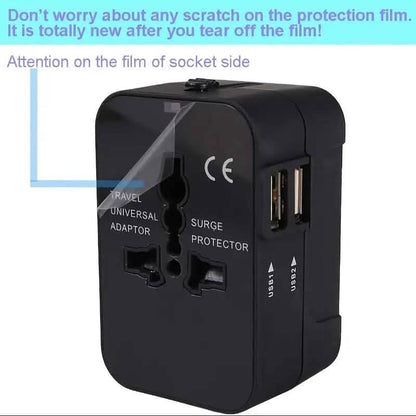 All-in-One Universal Travel Charger with Dual USB Charging Ports - A-1 Thread Vault