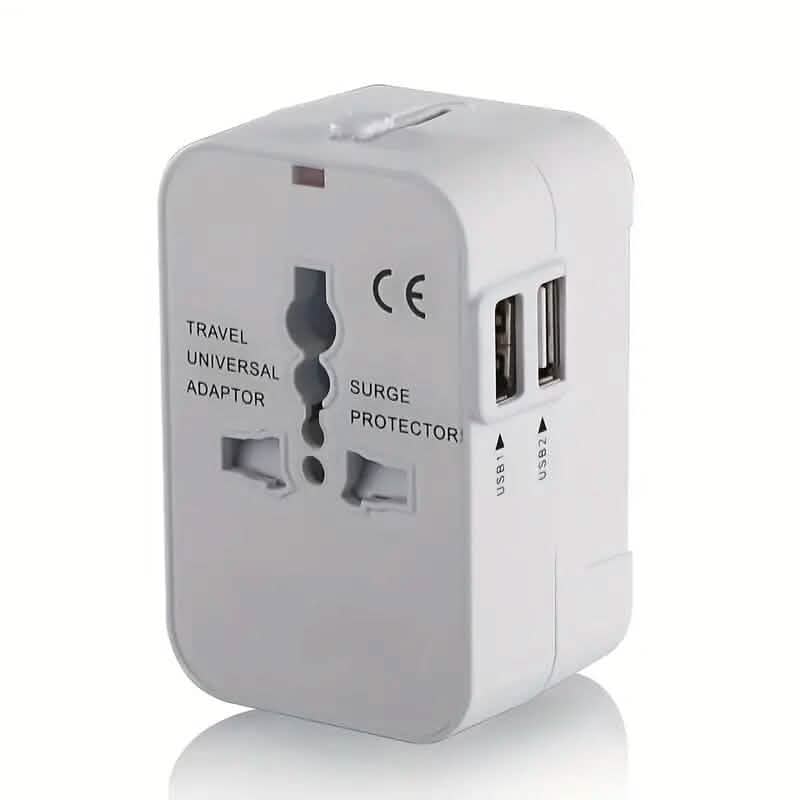 All-in-One Universal Travel Charger with Dual USB Charging Ports - A-1 Thread Vault