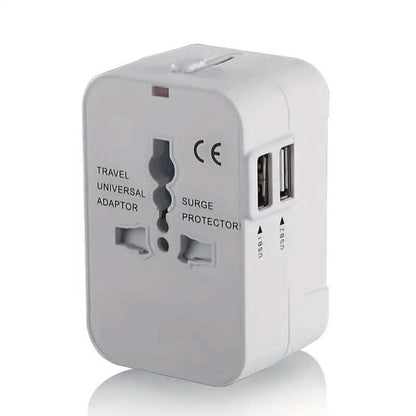 All-in-One Universal Travel Charger with Dual USB Charging Ports - A-1 Thread Vault