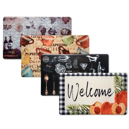 Bibb Home 1-2 Pack Anti Fatigue Cushioned Kitchen Mats - A-1 Thread Vault