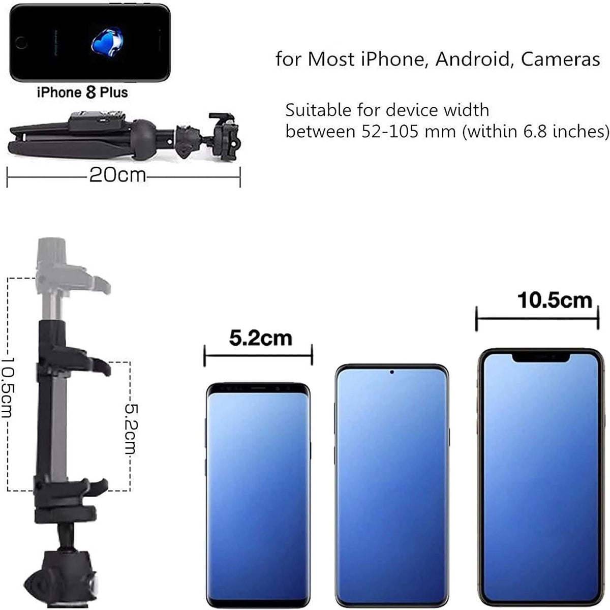 Aluminum Alloy Selfie Stick Phone Tripod - A-1 Thread Vault