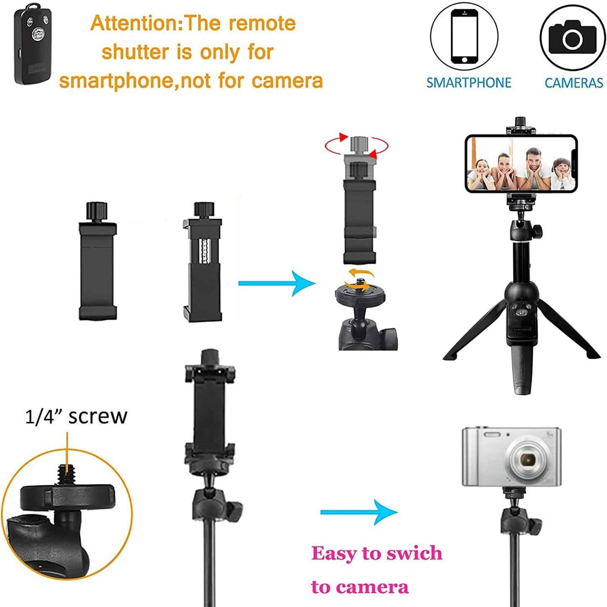 Aluminum Alloy Selfie Stick Phone Tripod - A-1 Thread Vault
