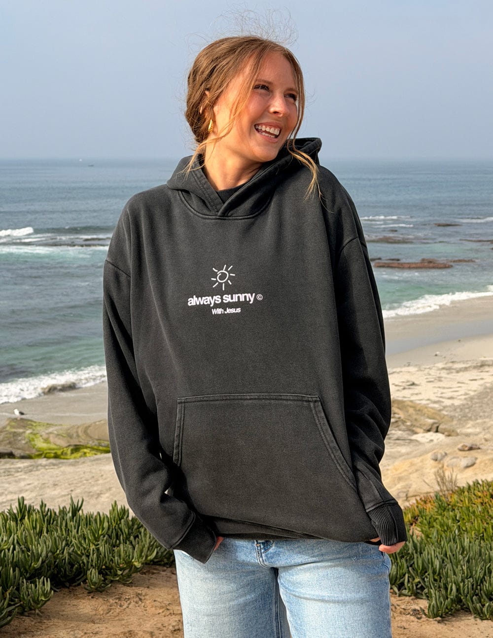 Always Sunny With Jesus Unisex Hoodie - A-1 Thread Vault