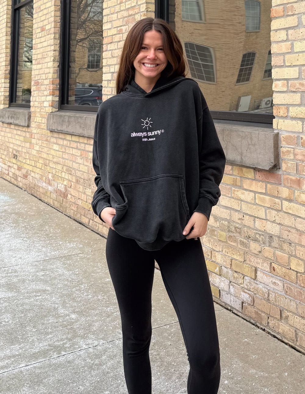 Always Sunny With Jesus Unisex Hoodie - A-1 Thread Vault