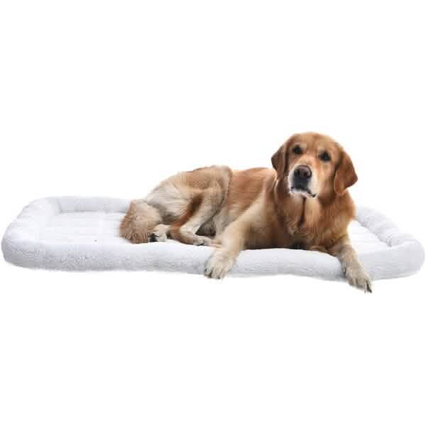 Amazon Basics Faux Sherpa Padded Bolster Pet Bed - A-1 Thread Vault