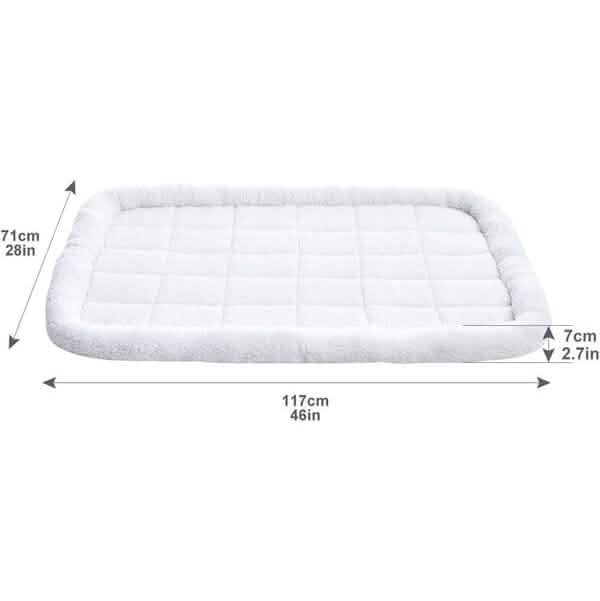 Amazon Basics Faux Sherpa Padded Bolster Pet Bed - A-1 Thread Vault
