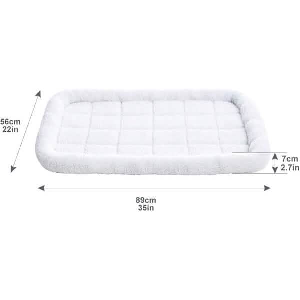 Amazon Basics Faux Sherpa Padded Bolster Pet Bed - A-1 Thread Vault