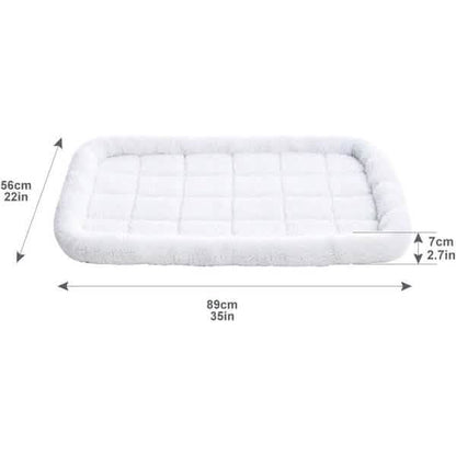 Amazon Basics Faux Sherpa Padded Bolster Pet Bed - A-1 Thread Vault