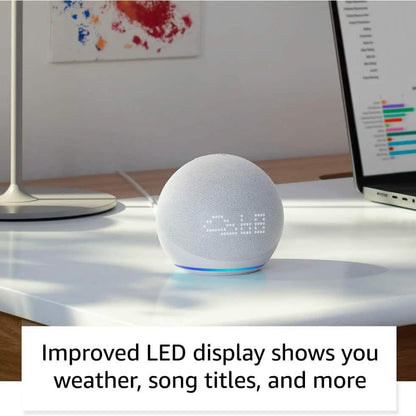 Amazon Echo Dot (5th Gen) with Clock (Refurbished) - A-1 Thread Vault