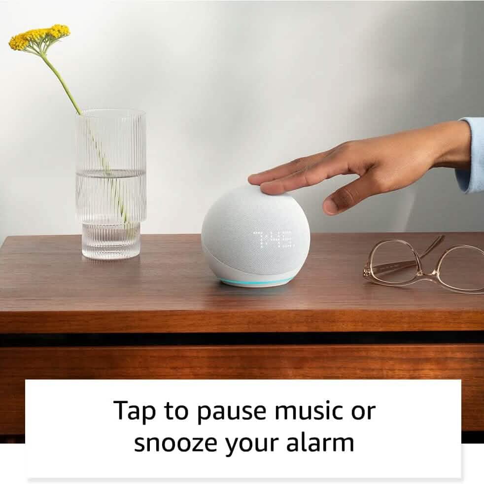 Amazon Echo Dot (5th Gen) with Clock (Refurbished) - A-1 Thread Vault