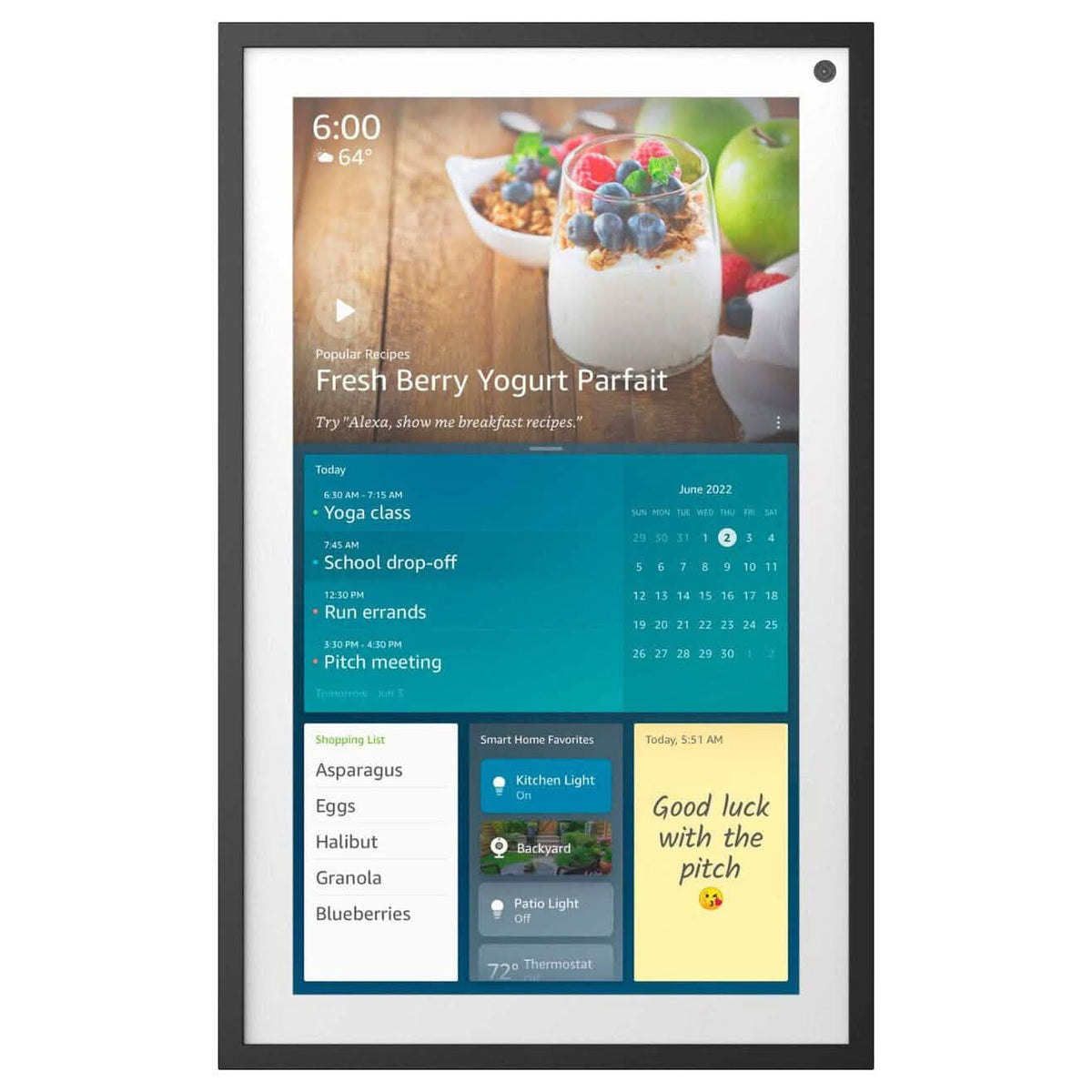 Amazon Echo Show 15 15.6" Smart Display with Alexa and Fire TV - Black (Refurbished) - A-1 Thread Vault
