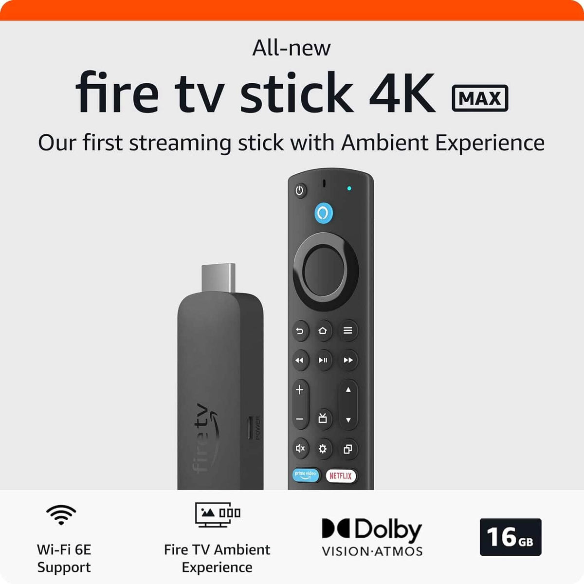 Amazon Fire TV Stick 4K Max Streaming Device (Refurbished) - A-1 Thread Vault