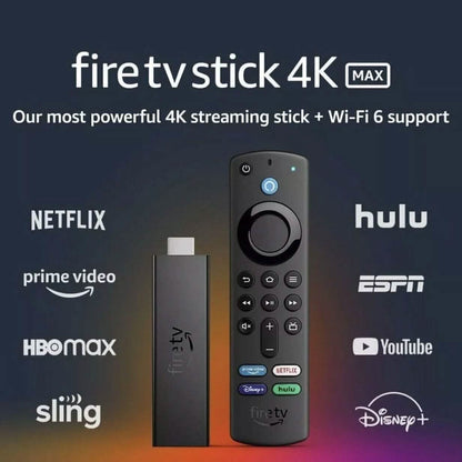 Amazon Fire TV Stick 4K MAX Streaming Device WiFi-6 Alexa Voice Remote (Refurbished) - A-1 Thread Vault